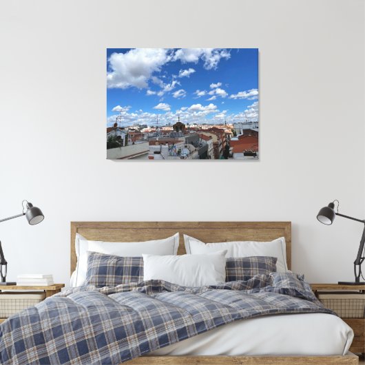 Muurkunst Madrid Canvas Afdruk (Insitu (Slaapkamer))