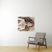 muurkunst Oude vrouw Wandkleed (In Situ (horizontaal))
