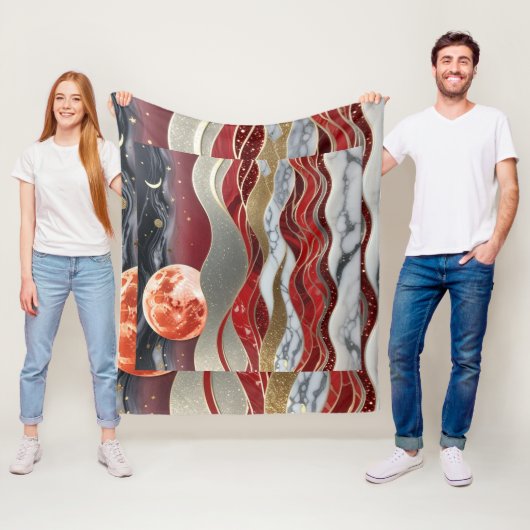 Muurkunst StyledByTrreal Collectie Fleece Deken (In situ)