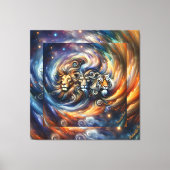 Muurkunst StyledByTrreal Collectie Wood Art Canvas Afdruk (Voorkant)