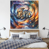 Muurkunst StyledByTrreal Collectie Wood Art Canvas Afdruk (Insitu (Slaapkamer))