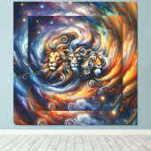 Muurkunst StyledByTrreal Collectie Wood Art Canvas Afdruk (Insitu (Houten vloer))