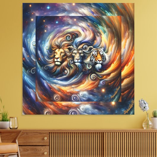 Muurkunst StyledByTrreal Collectie Wood Art Canvas Afdruk (Insitu (Woonkamer))