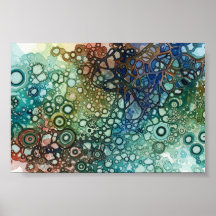 Muurkunst van artistieke vormen