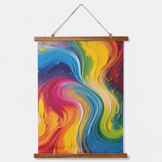 Muurkunst van het Schilderen van de Kleurenmix Hangend Wandkleed (Voorkant)