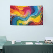 Muurkunst van het Schilderen van de Kleurenmix Spandoek (Beurs)