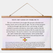 Muurkunst Zoon van God in de zon Hangend Wandkleed (Voorkant)