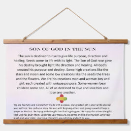 Muurkunst Zoon van God in de zon Hangend Wandkleed