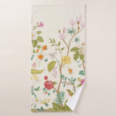 Muurlijk. Bloom. Bomen bloeien.  florale illus Badhanddoek (Badhanddoek)