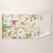 Muurlijk. Bloom. Bomen bloeien.  florale illus Badhanddoek (Badhanddoek)