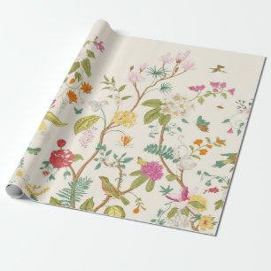 Muurlijk. Bloom. Bomen bloeien.  florale illus Cadeaupapier