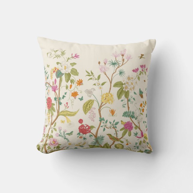 Muurlijk. Bloom. Bomen bloeien.  florale illus Kussen (Voorkant)