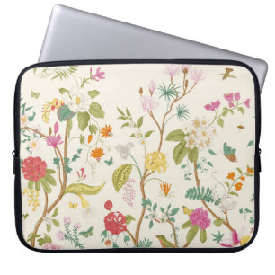 Muurlijk. Bloom. Bomen bloeien.  florale illus Laptop Sleeve