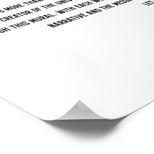 Muurlijk Poster, volledige kleur Poster (Hoek)