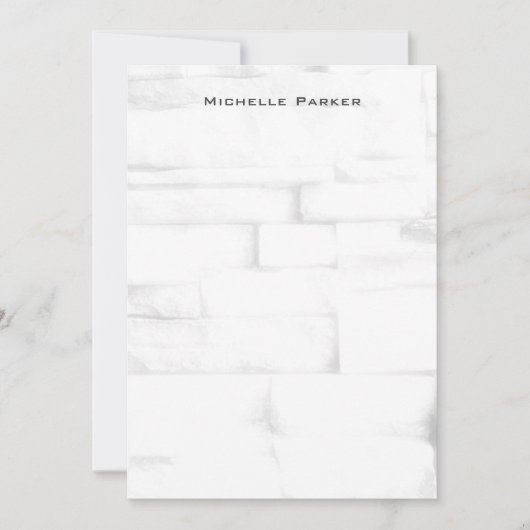 Muurontwerp Professioneel Duidelijk Minimalistisch Notitiekaartje (Voorkant)