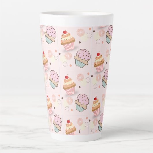 muurpastels latte mok (Voorkant)