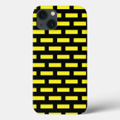 Muurpatroonzwart en geel Case-Mate iPhone case (Achterkant)