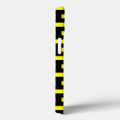 Muurpatroonzwart en geel Case-Mate iPhone case (Achterkant / Rechts)