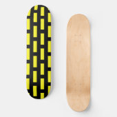 Muurpatroonzwart en geel skateboard (Voorkant)