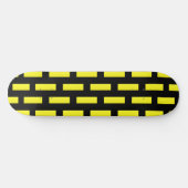 Muurpatroonzwart en geel skateboard (Horizontaal)