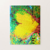 muurpuzzel met gouden hart legpuzzel (Verticaal)