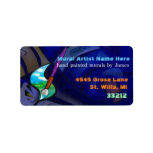 Muurschilder Grafisch Ontwerp BEDRIJF Etiket