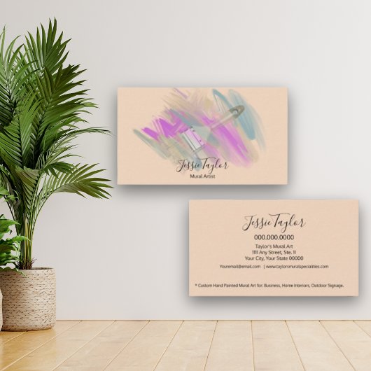 Muurschilder Kunstenaar Designer House Painter Visitekaartje