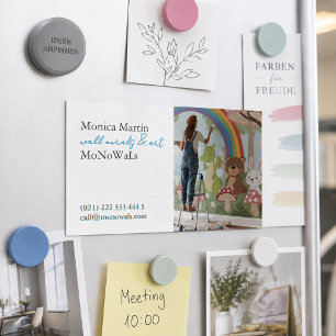 Muurschilder magnetisch visitekaartje
