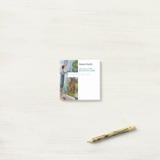 Muurschilder post-it® notes (Op bureau)