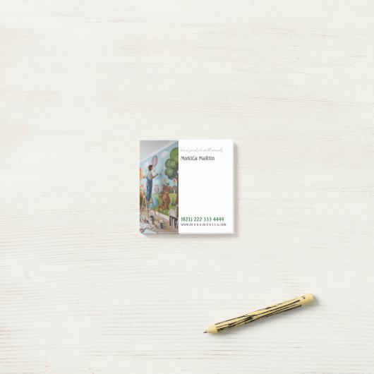 Muurschilder  post-it® notes (Op bureau)
