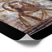 Muurschilderij van de catacomb Commodilla. Poster (Hoek)