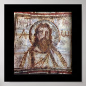 Muurschilderij van de catacomb Commodilla. Poster (Voorkant)