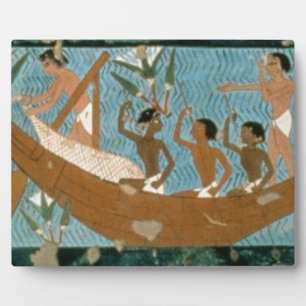 Muurschilderij van de tombe Ipuy, Thebes, dieptesi Fotoplaat