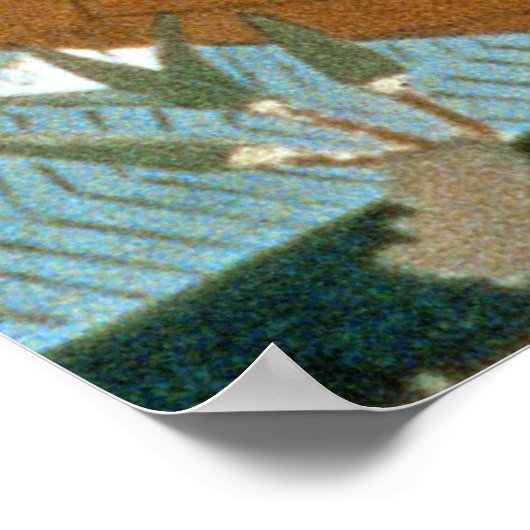 Muurschilderij van de tombe Ipuy, Thebes, dieptesi Poster (Hoek)