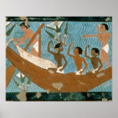 Muurschilderij van de tombe Ipuy, Thebes, dieptesi Poster (Voorkant)