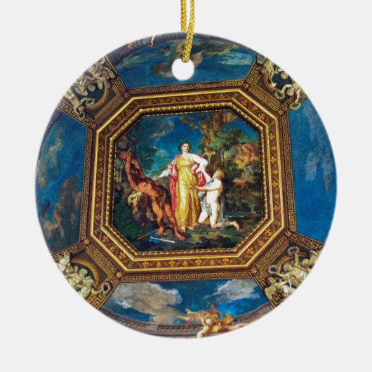 Muurschildering in het Vaticaan-museum Keramisch Ornament (Voorkant)