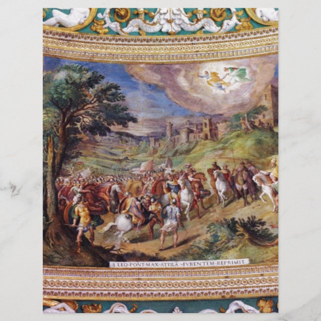 Muurschildering in het Vaticaanmuseum (Voorkant)