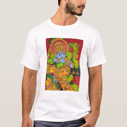 Muurschildering Krishna Radhs T-shirt (Voorkant)