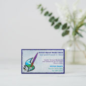 Muurschildering Kunstenaar Grafisch Ontwerp COMMER Visitekaartje (Staand voorkant)