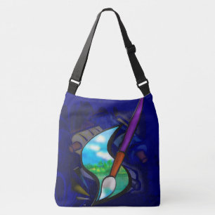 Muurschildering Kunstenaar Grafisch ontwerp Crossbody Tas