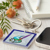 Muurschildering Kunstenaar Grafisch ontwerp Sleutelhanger (Voorkant Rechts)