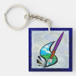 Muurschildering Kunstenaar Grafisch ontwerp Sleutelhanger