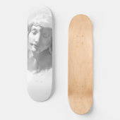 Muurschildering Kunstpleister Beeld Vrouw schets Persoonlijk Skateboard (Voorkant)