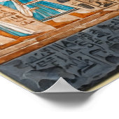 Muurschildering van het leven van de farao's poster (Hoek)