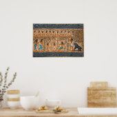 Muurschildering van het leven van de farao's poster (Keuken)