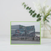 Muurschildering van Northwest Airlines op een dien Briefkaart (Staand voorkant)