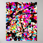 Muurschildering van originele abstracte schilderku poster (Voorkant)