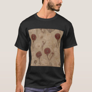 Muurschildering van papavers symboliseert het verv t-shirt