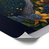 Muurschildering van poster matt (Hoek)