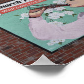 Muurschildering viert Route 66, Baxter Springs, Ka Poster (Hoek)